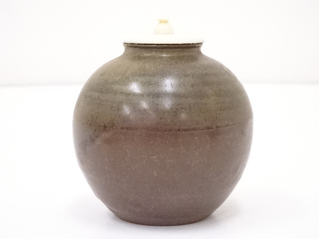 【茶道具】信水窯　丹波文琳茶入（共箱） 道具 ] - 道具 丹波焼 信水窯造 文琳茶入 □z | ネットショップ